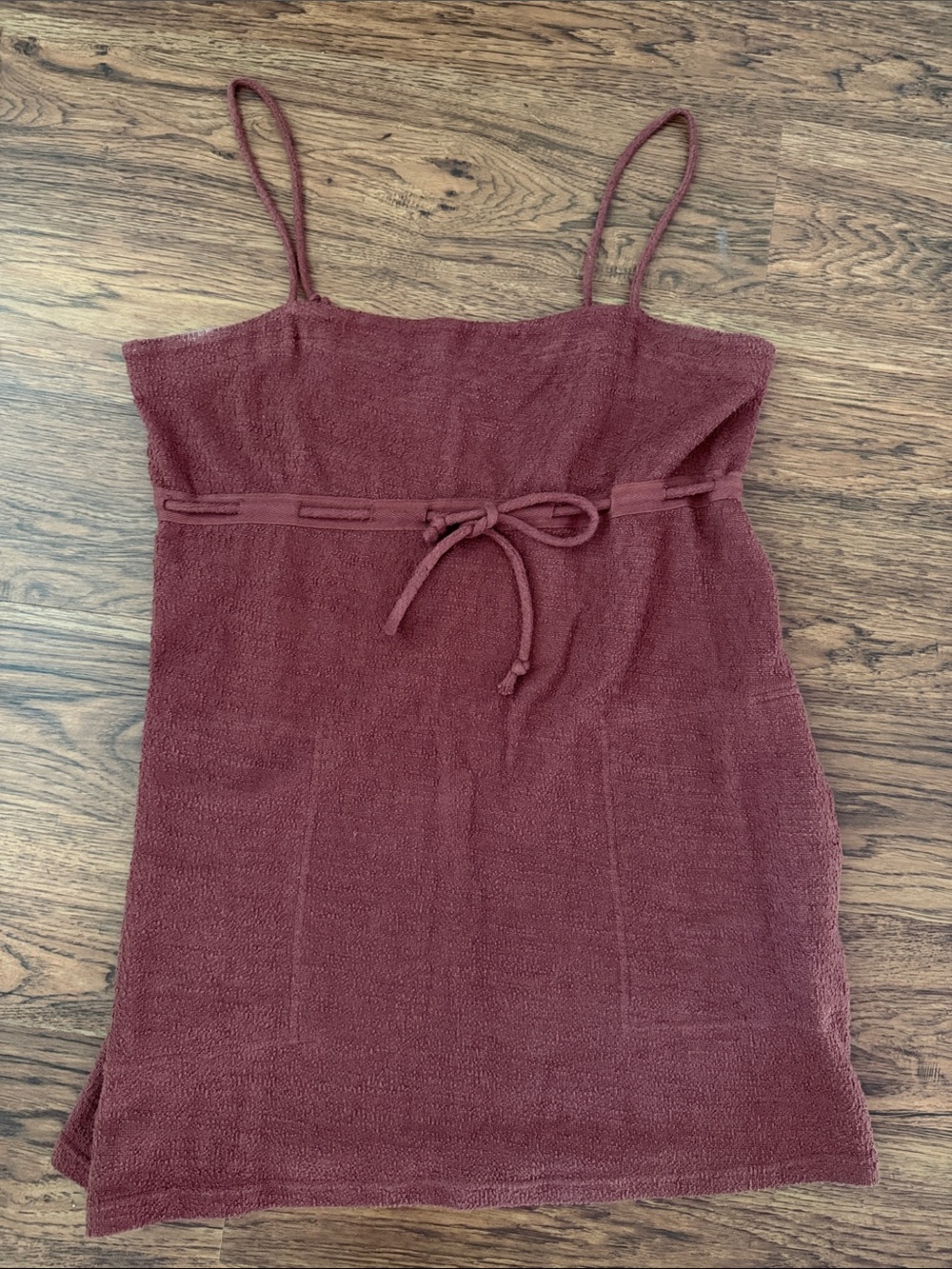 Free People Beach Dress in Deep Wine
